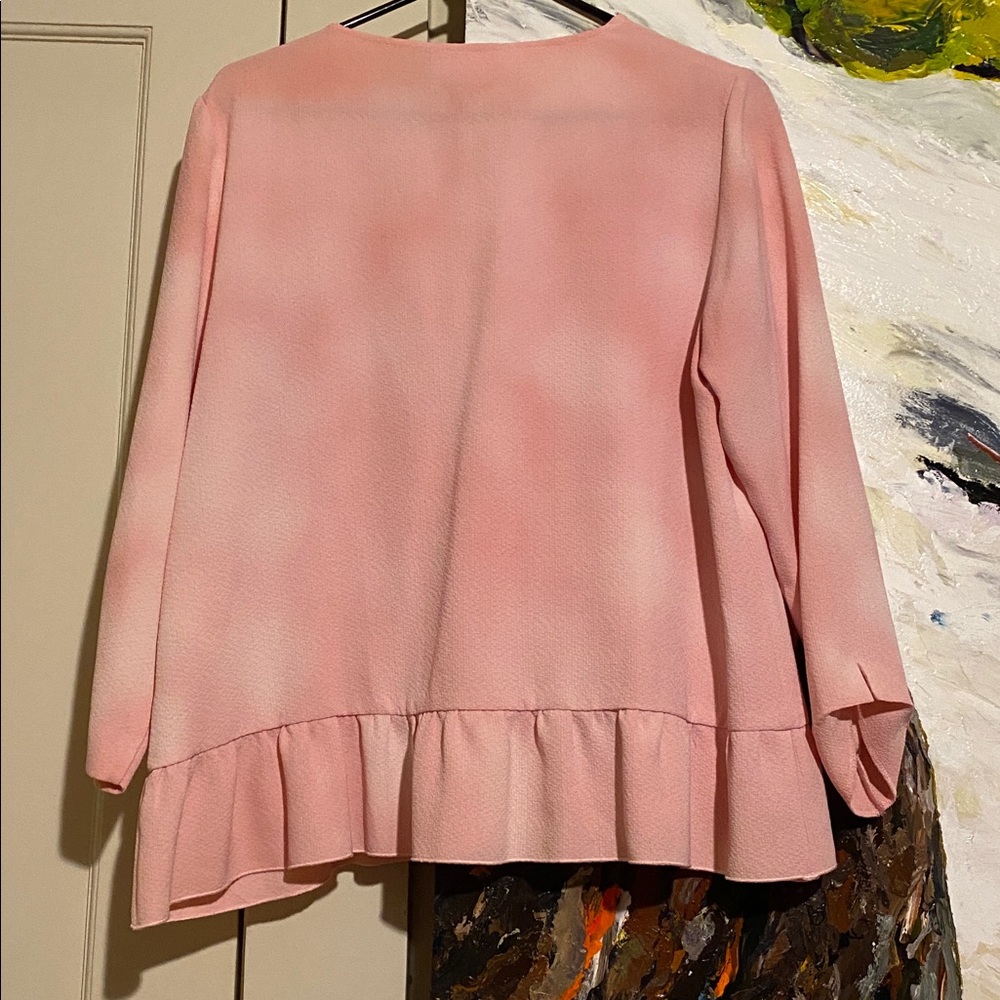 Sezane Pink Blush Blouse - Picture 2 of 8